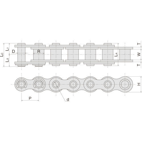 Catena ad asse cavo - SL HP - Sugiyama Chain Co., Ltd. - di trasmissione / in acciaio / ANSI