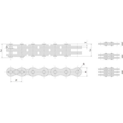 Catena a maglie giuntive - AL - Sugiyama Chain Co., Ltd. - di trasmissione / in acciaio / ANSI
