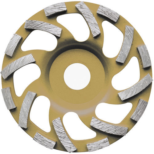 Mola per lucidatura - 642B series - DIAKOM - cilindrica / diamantata / per smerigliatrice angolare