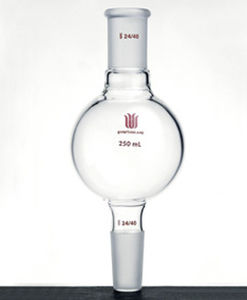 Serbatoio Per Cromatografia In Vetro Borosilicato 500 Ml - Con Giunto 24/40 - Per Laboratorio - Resistente Fino A 200&deg;C