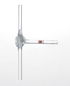 Rubinetto a 3 vie - S312044   - Synthware glass - in vetro