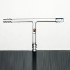 Connettore per tubi a T - T121000   - Synthware glass - in vetro