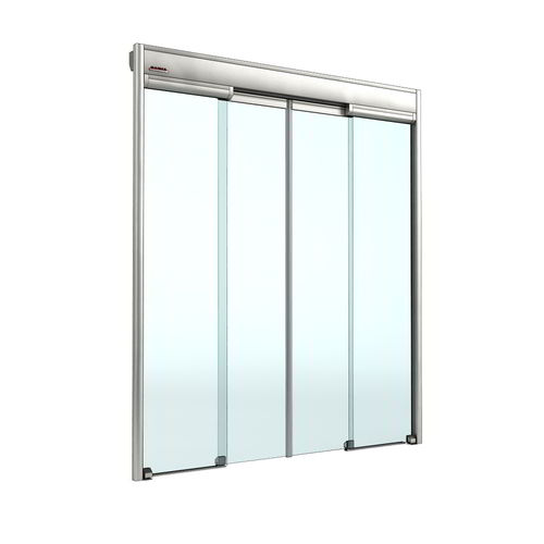 Porta scorrevole - Securlight 313 - Saima Sicurezza SpA - vetrata / per interno / automatica