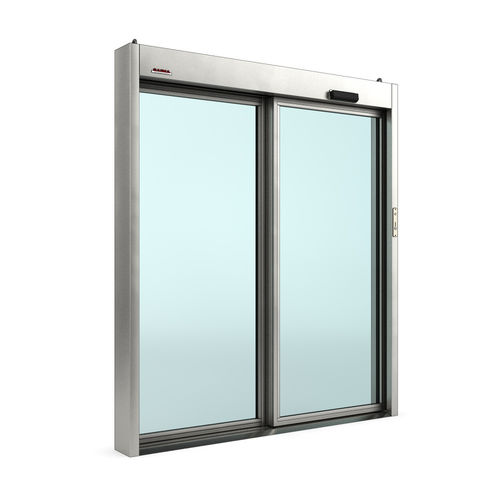 Porta scorrevole - Securslide - Saima Sicurezza SpA - vetrata / per interno / automatica