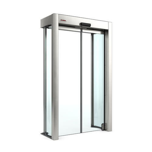 Porta scorrevole - Rotoslide V4 - Saima Sicurezza SpA - vetrata / per interno / automatica