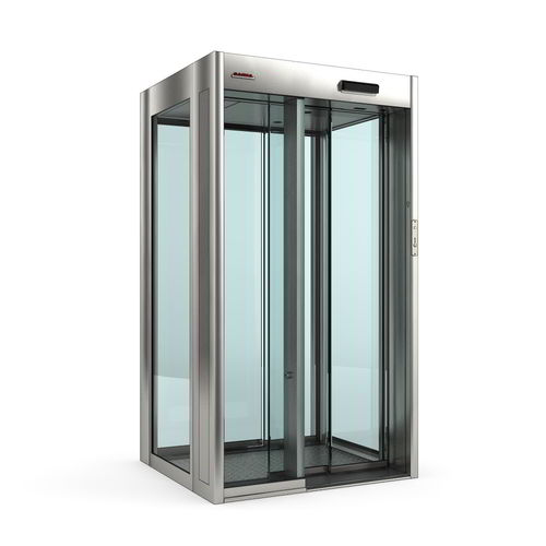 Porta scorrevole - Minitel/Bigtel Light - Saima Sicurezza SpA - vetrata / per interno / automatica