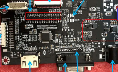Scheda controllore LCD - HGYD582HV-V01 - Shenzhen Hongguang Display Co., Ltd - HDMI / VGA / LVDS