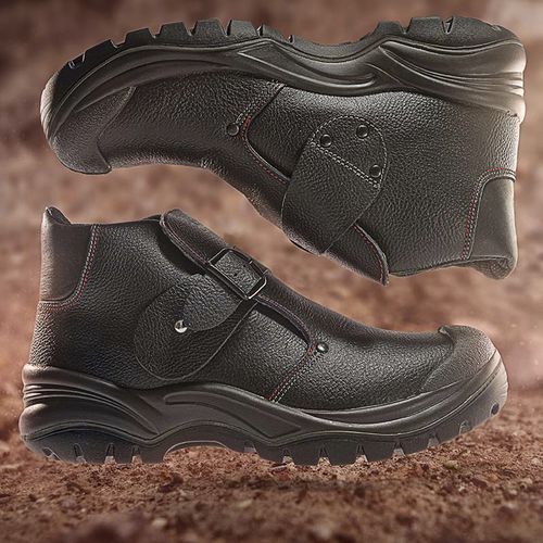 Scarpe da Lavoro in Pelle, Taglia 45, River Basse | Scarpe Antinfortunistiche con Suola Antiscivolo | Calzature Puntale e Lamina in Acciaio | Certificate EN20345