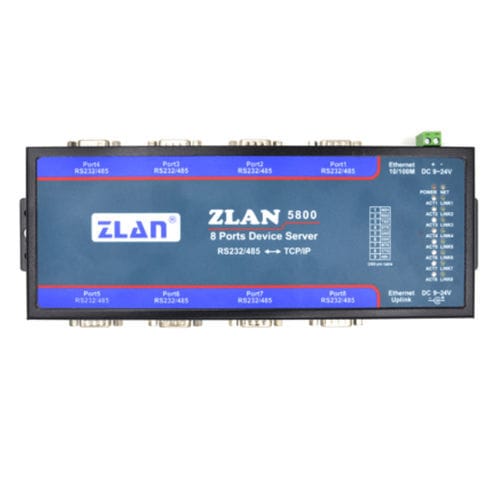 Device server serie - ZLAN5800 - Shanghai ZLAN Information Technology Co.,Ltd - Ethernet / DB9 / 8 porte