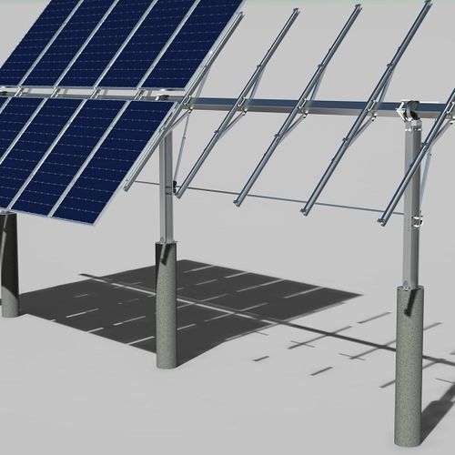 Inseguitore solare monoassiale - xmimetaenergy - fisso