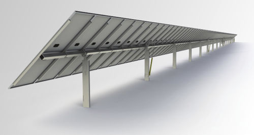 Inseguitore solare monoassiale - M-TRC series - Metaloumin - fisso / fotovoltaico