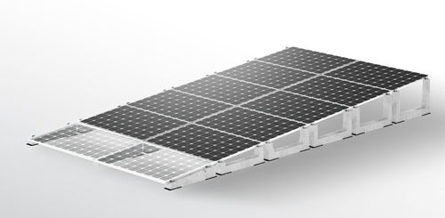 Sistema di fissaggio per impianti fotovoltaici a terra - Sun Ballst - per installazione verticale / in calcestruzzo