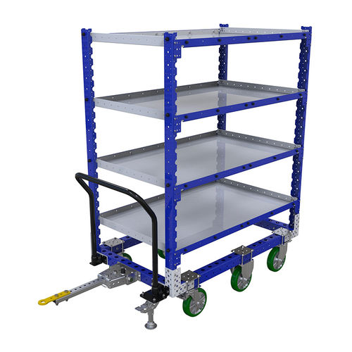 Carrello per movimentazione - FQ-0201 - OPEX FACTORY - in acciaio / 4 livelli / per profilati