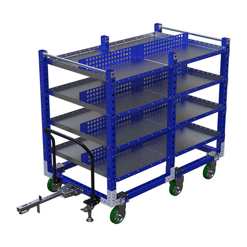 Carrello per movimentazione - FQ-0205 - OPEX FACTORY - in acciaio / 4 livelli / per profilati