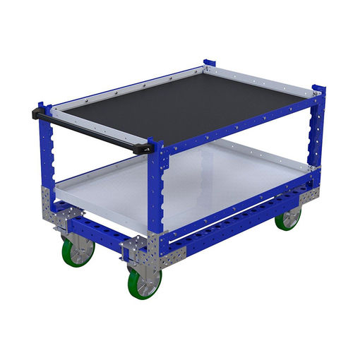 Carrello per movimentazione - FQ-0202 - OPEX FACTORY - in acciaio / 2 livelli / a forte carico