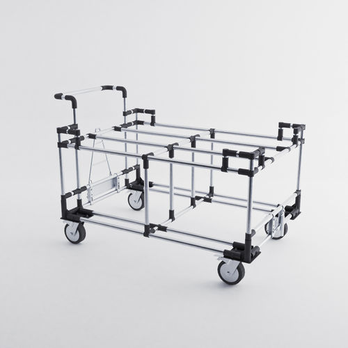 Carrello da trasporto - LOG-0103 - OPEX FACTORY - in acciaio / 2 livelli / per pallet