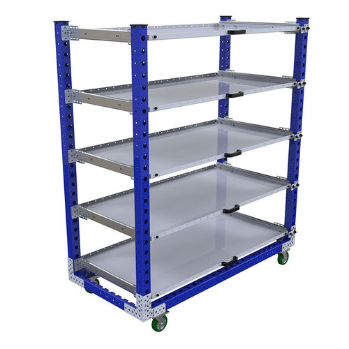 Carrello da trasporto - FQ-0203 - OPEX FACTORY - in acciaio / 5 livelli / per profilati