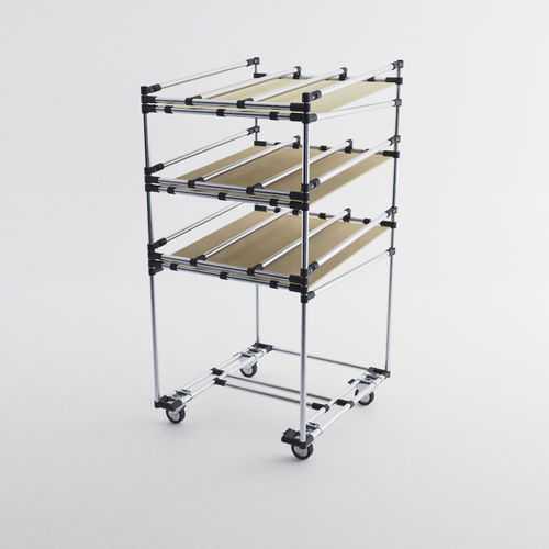 Scaffalatura per magazzino di stoccaggio - LOG-0305 - OPEX FACTORY - per movimentazione / da trasporto / con ripiani