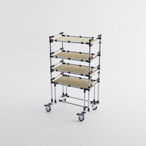 Scaffalatura per magazzino di stoccaggio - LOG-0306 - OPEX FACTORY - per movimentazione / da trasporto / con ripiani