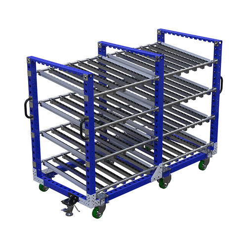 Scaffalatura per magazzino di stoccaggio - FQ-0301 - OPEX FACTORY - per movimentazione / da trasporto / con ripiani