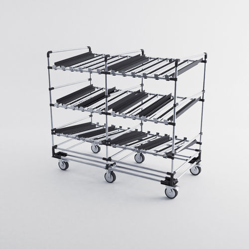 Scaffalatura per magazzino di stoccaggio - LOG-0302 - OPEX FACTORY - per movimentazione / da trasporto / con ripiani