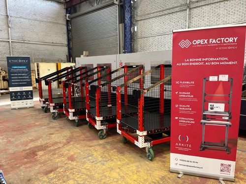 Carrello per preparazione di ordini - OPEX FACTORY - in metallo