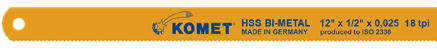 Lama per sega per metalli - HSS Bi-Metall - KOMET - bimetallica / per metallo