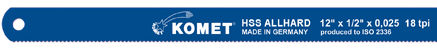 Lama per sega per metalli - ALLHARD - KOMET - HSS / per metallo