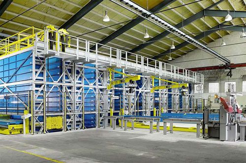 Torre di stoccaggio modulare - TowerMat UE series - Intertex Maschinenbau Ingeborg Deiss GmbH & Co. - per oggetti lunghi / per cassette