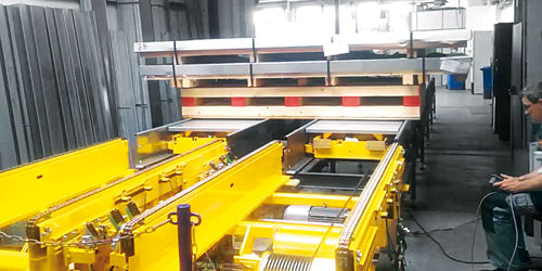 Sistema di stoccaggio con navetta - Intertex Maschinenbau Ingeborg Deiss GmbH & Co.