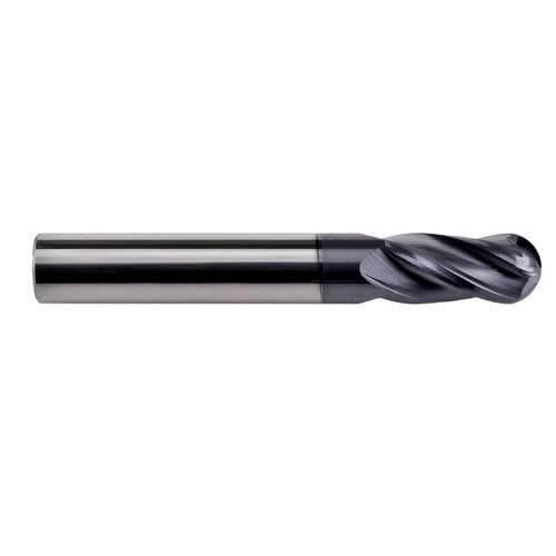 Fresa con elica irregolare - H4R series - DueCi SRL - di testa semisferica / carburo solido / per scanalare