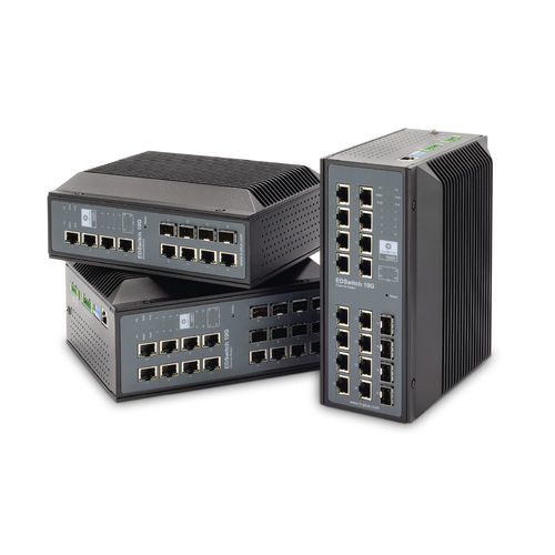 Switch Ethernet gestibile - EDSwitch 10G - b-plus mobile control GmbH - 12 porte / 20 porte / Ethernet gigabit