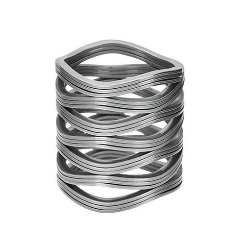Molla a tazza di compressione - Zhejiang Lisheng Spring Co., Ltd. - avvolgibile / ondulata / a filo piatto