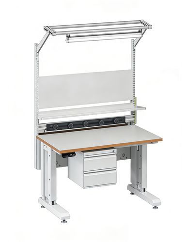 Postazione di lavoro per assemblaggio - Lifting-1575 - TPS Elektronik GmbH - di ispezione / per laboratorio / per assemblaggio/disassemblaggio