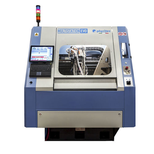 Foratrice-contornatrice CNC - EVO 2S - PLURITEC SRL - per circuito stampato / a due mandrini / ad alta velocità