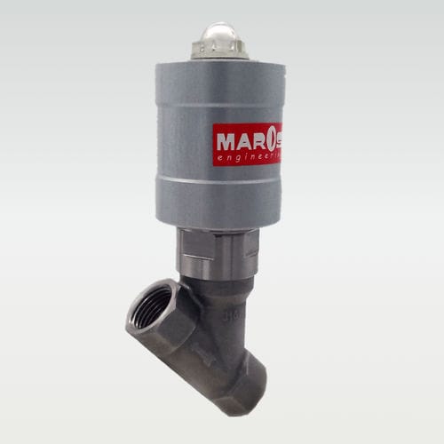 Valvola a pistone - SRX - MAROS Engineering - a comando pneumatico / shut off / filettata