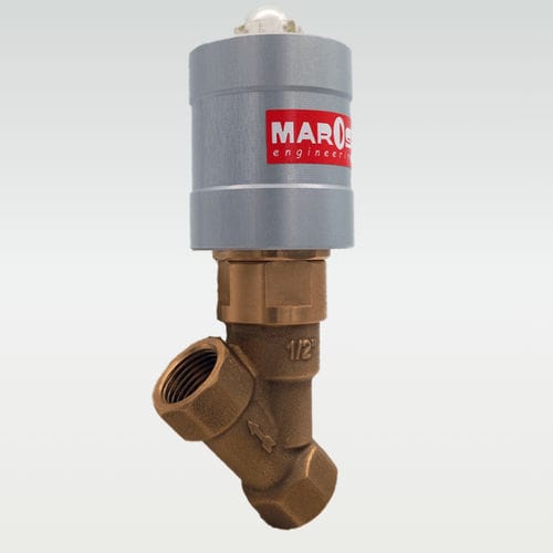 Valvola a pistone - SRT - MAROS Engineering - a comando pneumatico / shut off / filettata