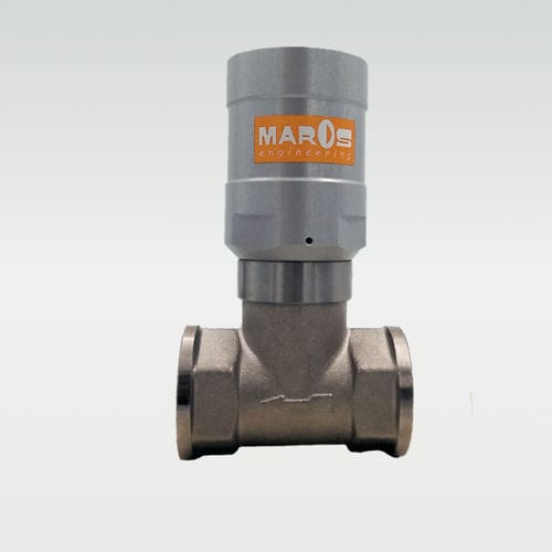 Valvola a pistone - FLUXA DC - MAROS Engineering - a comando pneumatico / shut off / filettata