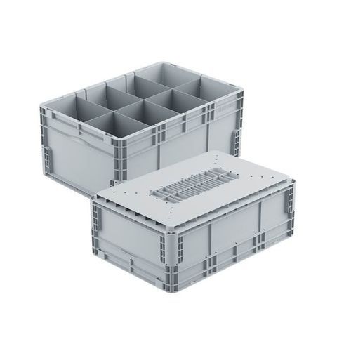 Cassetta in plastica - ST64 series - Logimarkt - di stoccaggio / da trasporto / traforata