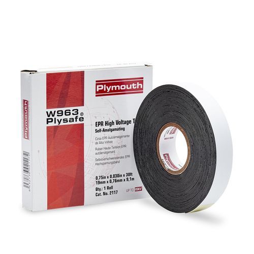 Nastro di isolamento elettrico - W963 Plysafe - Plymouth Rubber Europa S.A.U. - autovulcanizzante / in gomma / per applicazioni ad alta tensione