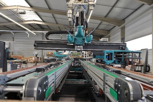 Centro di lavoro CNC 3 assi - Dubus Industrie - orizzontale / per legno / di fresatura