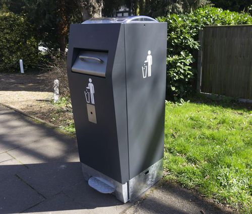 Contenitore per rifiuti in metallo - TRAFLUX - per rifiuti urbani