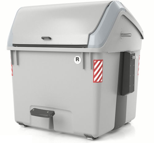 Cassonetto in HDPE - C3200 F - CONTENUR SL - intelligente / con caricamento laterale / per rifiuti organici