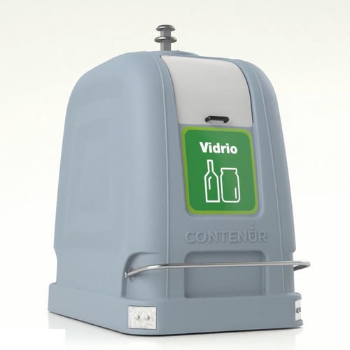 Cassonetto in HDPE - 2SS - CONTENUR SL - per caricamento verticale / per materie plastiche / per carta