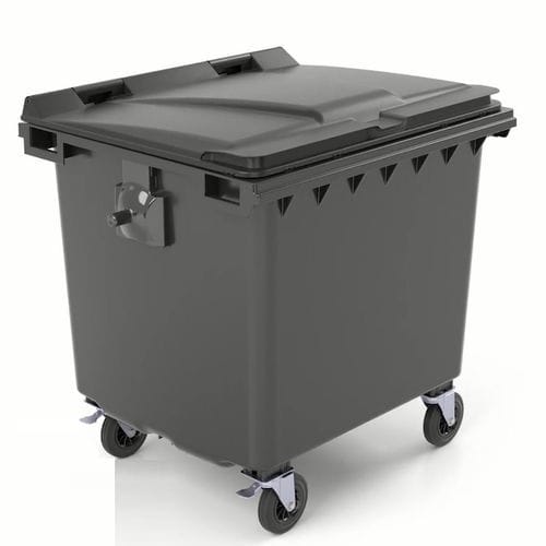 Cassonetto in HDPE - C1000 - CONTENUR SL - con caricamento posteriore / per rifiuti urbani / per carta