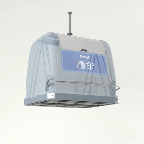 Cassonetto in HDPE - 2SS - CONTENUR SL - per caricamento verticale / per carta / per rifiuti organici