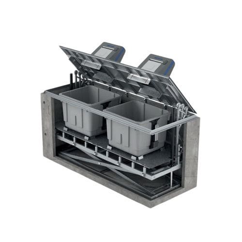 Cassonetto in acciaio - SCL series - CONTENUR SL - in HDPE / interrato / con caricamento laterale