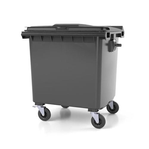 Cassonetto in HDPE - C1100 - CONTENUR SL - mobile / con coperchio / impilabile