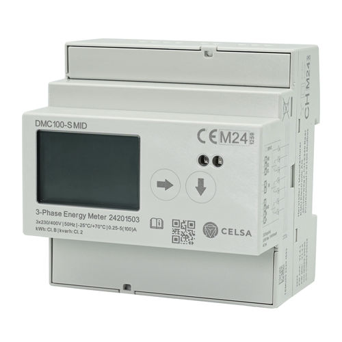 Contatore di energia elettrica trifase - DMC100-S MID  - Celsa Messgeräte GmbH - su guida DIN / RS-485 / Modbus