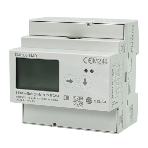 Contatore di energia elettrica trifase - DMC100-E MID - Celsa Messgeräte GmbH - su guida DIN / Modbus / con display LCD